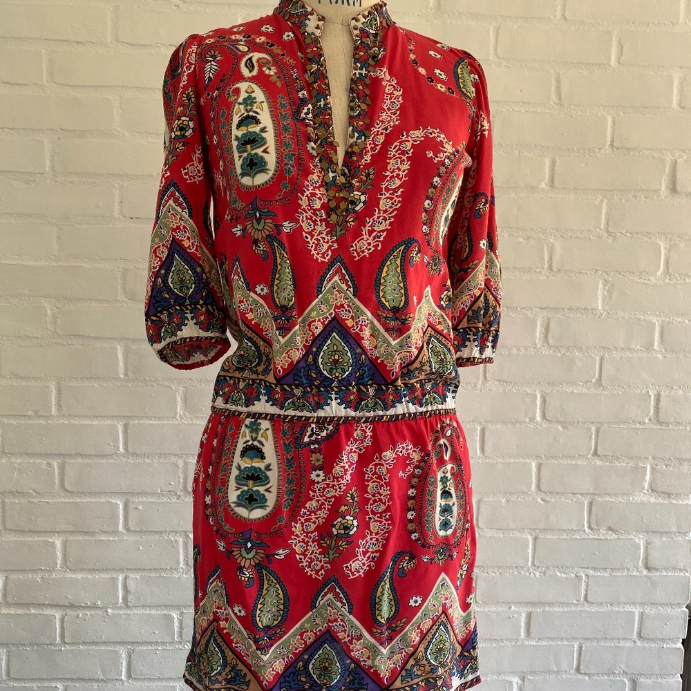 Angie Paisley Tunic Dress